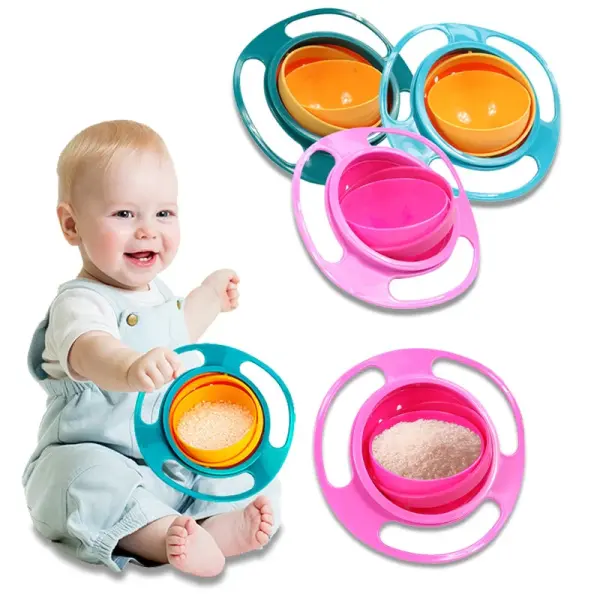 Spill-Proof Gyro Bowl for Babies